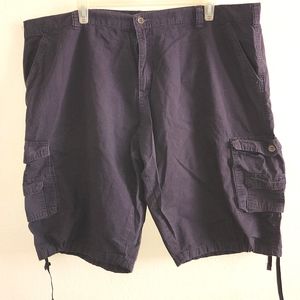 GS-115 Big and Tall Mens Cargo Shorts Charcoal Grey Size 48
